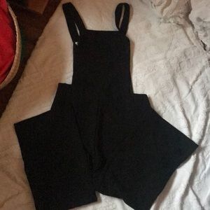 Black overall jumpsuit